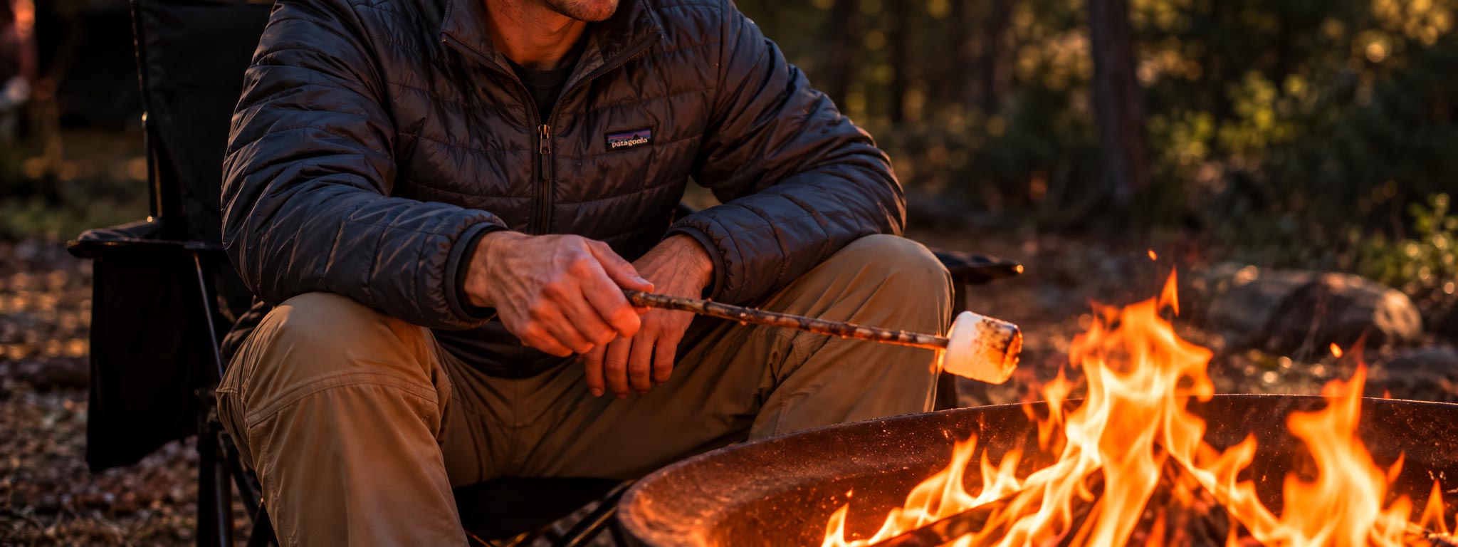 Campfire s'mores with Alpha Summit